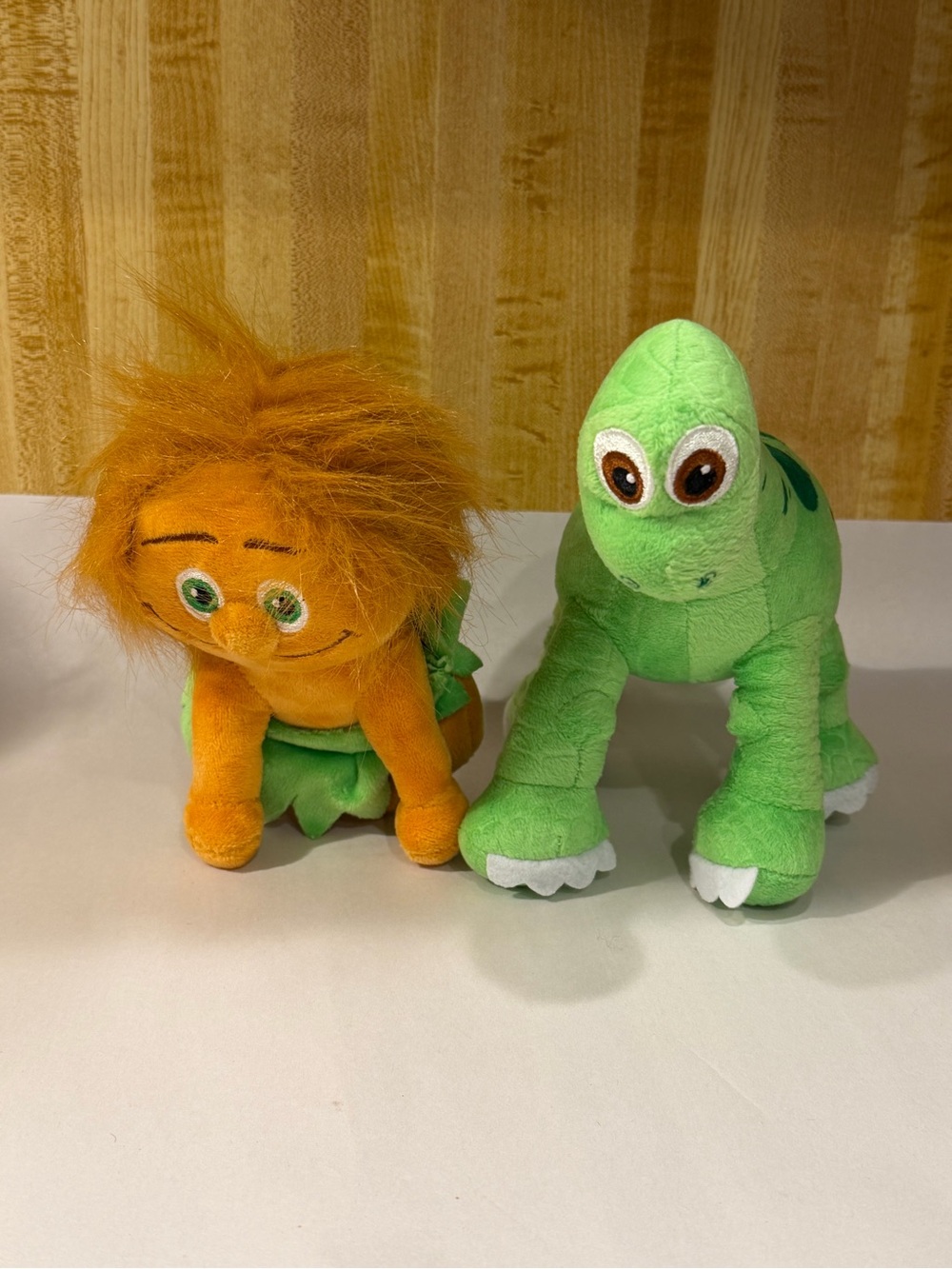 Disney Pixar The Good Dinosaur Arlo Plush Green Dinosaur and boy Stuffed Toy
